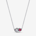 Pandora Halo Hearts Pendant Necklace 393632C01