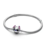 Pandora Disney Stitch Snake Chain Bracelet Sterling silver 593738C01