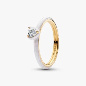 White Chakra Heart Ring 163088C01