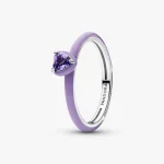 Purple Chakra Heart Ring 193088C04