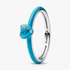 Turquoise-colored Heart Stone Ring 193828C01
