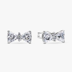 Sparkling Bow Stud Earrings 293506C01