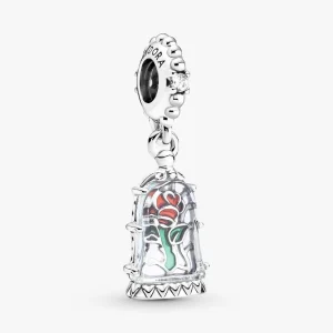 Disney Beauty and the Beast Enchanted Rose Dangle Charm 790024C01