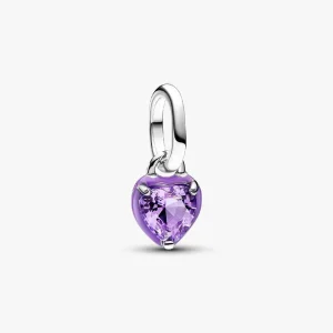 Pandora ME Purple Chakra Heart Mini Dangle Charm 793042C04