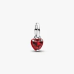 Red Chakra Heart Mini Dangle Charm 793042C05