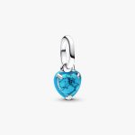 Turquoise-colored Heart Mini Dangle Charm 793827C01