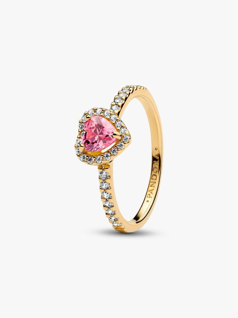 Elevated Pink Heart Ring 168421C03-EI
