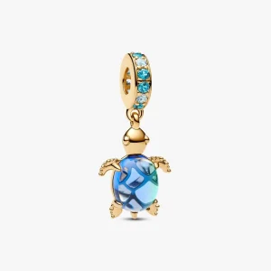 Sea Turtle Murano Glass Dangle Charm 768939C01
