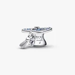 Sparkling Blue 2026 Graduation Cap Charm 794461C01