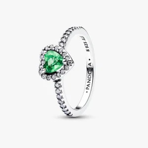Elevated Mint Green Heart Ring 198421C08