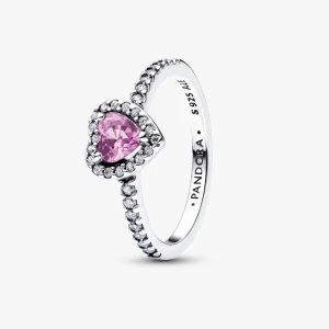 Elevated Light Purple Heart Ring 198421C12