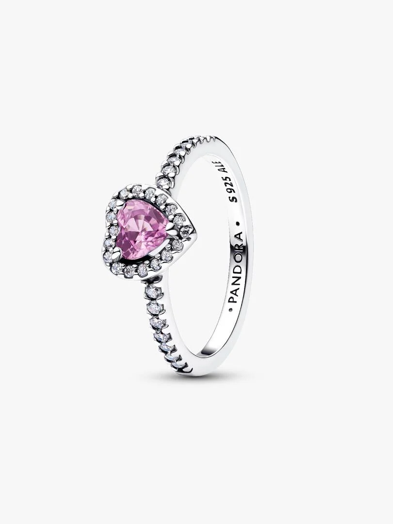 Elevated Light Purple Heart Ring 198421C12